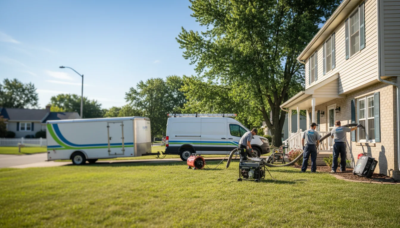 Flooded Basement Restoration And Cleanup With Repair in Middleburg, OH near me